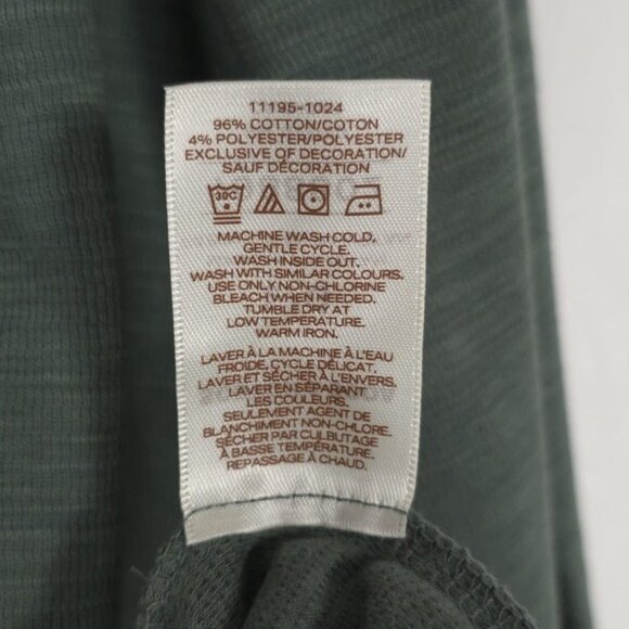 SCOTCH & SODA Men's T-Shirt LARGE Textured Knit Long Sleeve‎ Green 11195-1024 - Picture 9 of 9